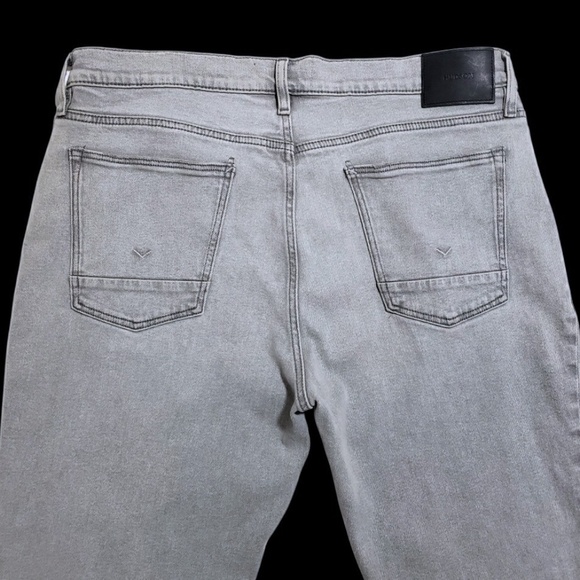 Hudson Zack Stretch 5- Pocket Gray 38x32 Skinny Jeans $255 - Picture 3 of 12